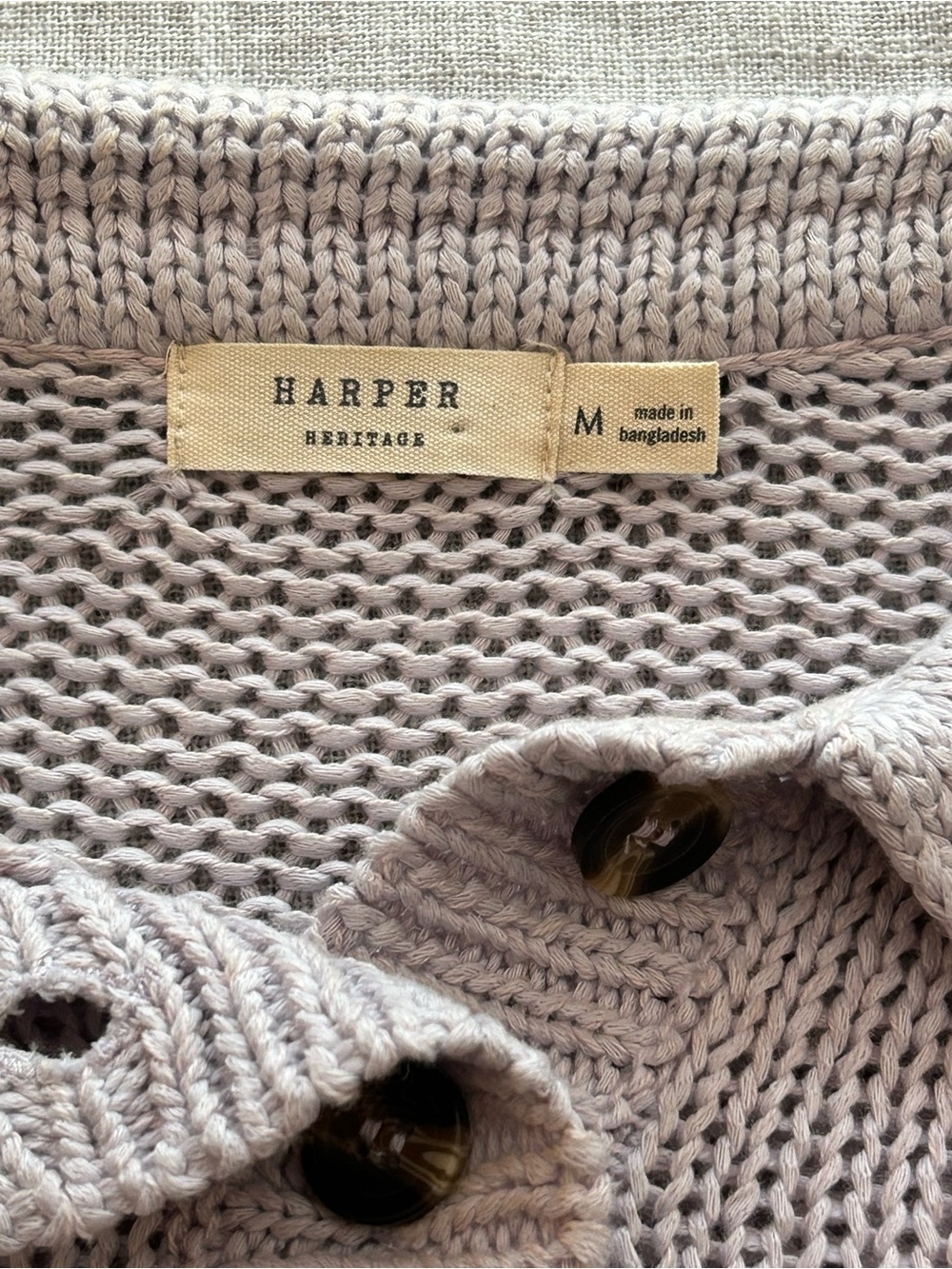 Collared Knit Sweater - Lavender - Picture 4 of 4